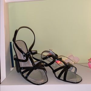 Manolo Blahnik Strappy Patent Leather Sandals